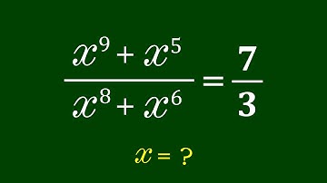 A Nice Algebra Problem | Math Olympiad | How to solve for x ?