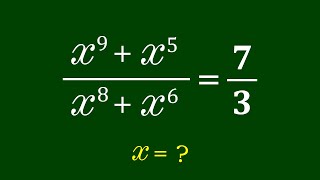 Un bonito problema de álgebra | Olimpiada de matemáticas | ¿Cómo resolver x?