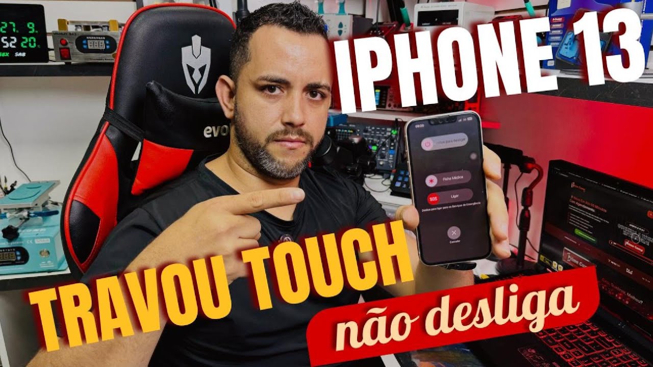IPHONE 13 TRAVOU O TOUCH ⚠️ - YouTube