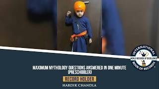 MAXIMUM MYTHOLOGY QUESTIONS ANSWERED IN ONE MINUTE (PRESCHOOLER)