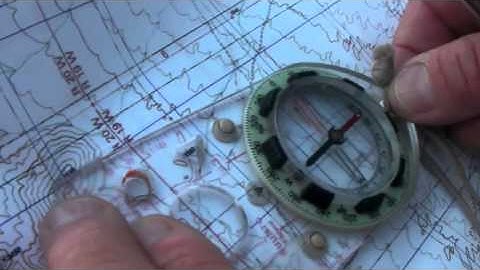 Map & Compass - Take a Bearing and Plot to Map