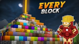 I Build A BEACON Using EVERY BLOCK In Minecraft Survival