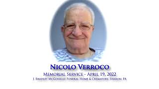 Nicolo Verroco Memorial Service 4/19/22