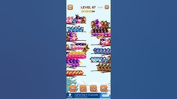 BIRD SORT 2 COLOR PUZZLE GAME🐦 LEVEL 87.