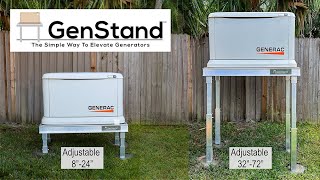 How to install GenStand Adjustable for GENERAC Air Cooled Generators