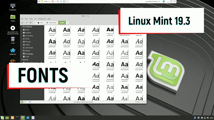 Linux Mint 19.3 and Fonts