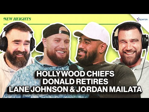 KC Goes Hollywood, Aaron Donald Retires and O-Line Reunion w/ Lane Johnson & Jordan Mailata | Ep 82