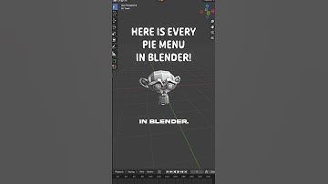 Every pie menu in Blender! 🤩#blender3d