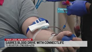 Sabres partner with ConnectLife for blood drive, free tickets available