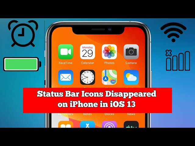 pix Iphone Toolbar Missing iphone status bar icons disappeared