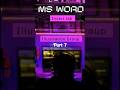 MS WORD Insert tab illustrationGroup(part 7)#msword #computer #knowledge #trending #shorts #ytshorts