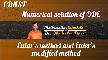 CBNST:NUMERICAL SOLUTION OF ODE, EULER