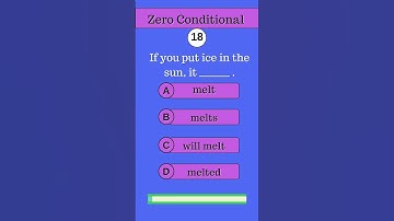 Zero Conditionals: If You Put Ice In The Sun, It _______ ! #shorts