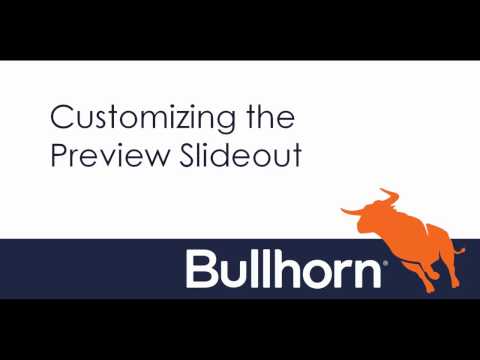 How to Configure Bullhorn List Views
