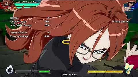 Android 21 Lab Coat EASY Triple Stomp Loops - DBFZ