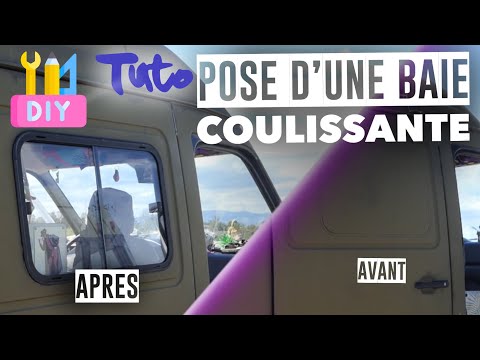 INSTALLATION D’UNE FENÊTRE BAIE COULISSANTE POUR UN FOURGON AMÉNAGÉ TUTORIEL