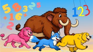 🦁🔢 Safari Animals Numbers Song | Count 1–26 with Animals for Kids | Jumpy Jungle TV