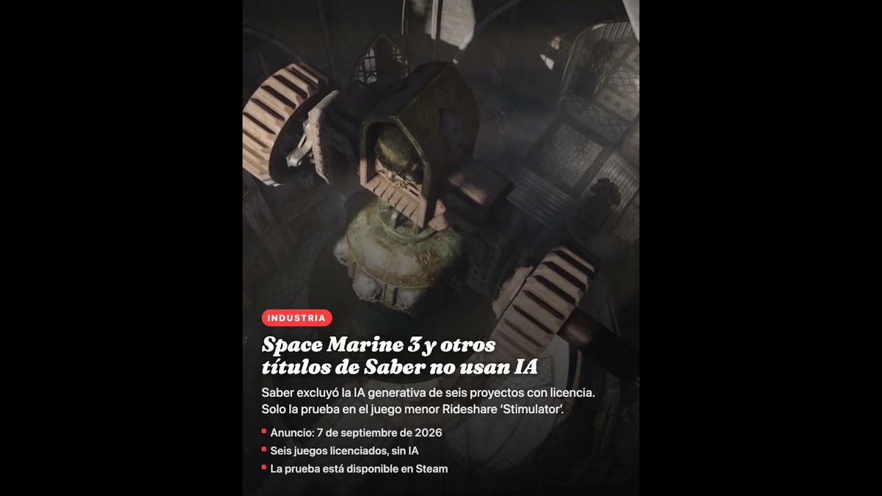 Space Marine 3 y otros títulos de Saber no usan IA