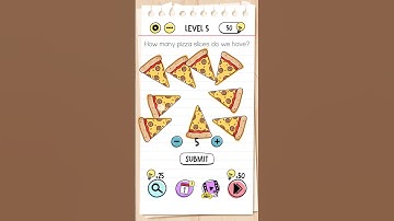 How Many Pizza Slices Do We Have? Brain Test Level :- 5