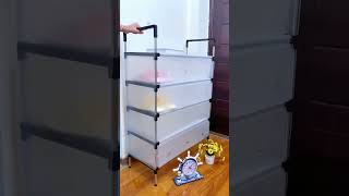 Multi 4 Layer/ 5 Layer Lace Dustproof Storage Shoe Rack Household Multi-functional Space Saving Shoe