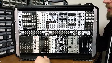 Synthrotek 1U Full Row Eurorack Modules Demo & 104 HP Waterproof Case