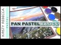 Beginners guide to pan pastels  easy landscape with 10 colours