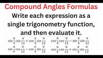 Write Each EXPRESSION As Single TRIGONOMETRY Function & EVALUATE It (1 Of 3)
