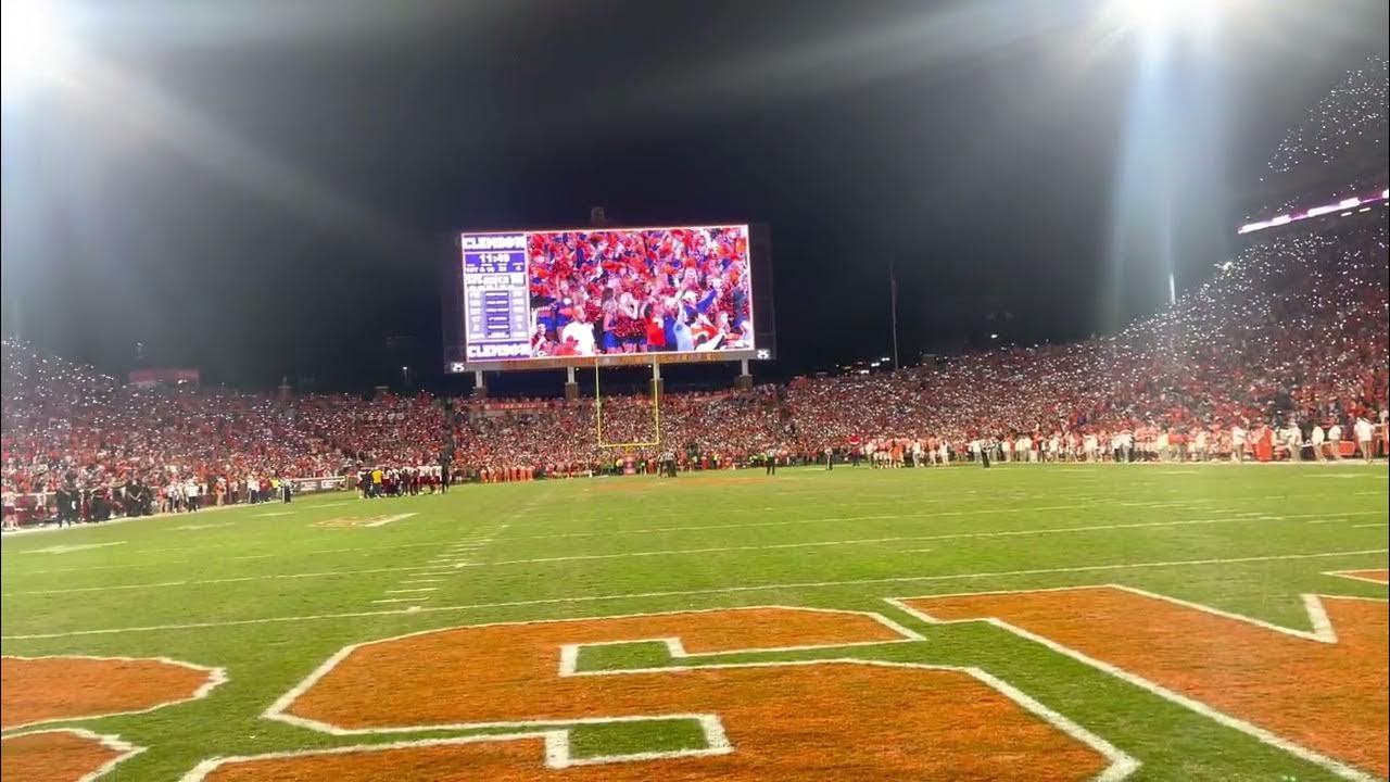 Clemson 4th quarter ledlights clemsonfootball clemson cfb YouTube