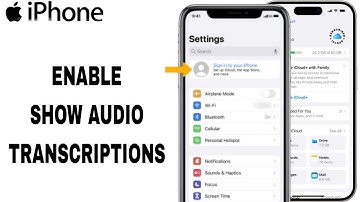 How To Enable Show Audio Transcriptions On iPhone Settings
