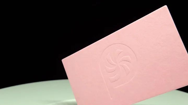 2-Sided Custom Blind Debossed Letterpress Business Cards – Print Peppermint