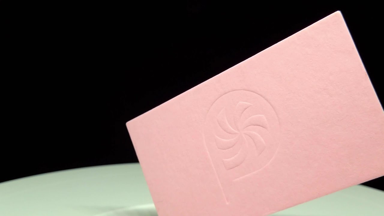 2-Sided Custom Blind Debossed Letterpress Business Cards – Print Peppermint