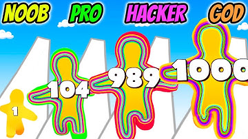 Stackman Run - NOOB vs PRO vs HACKER vs GOD