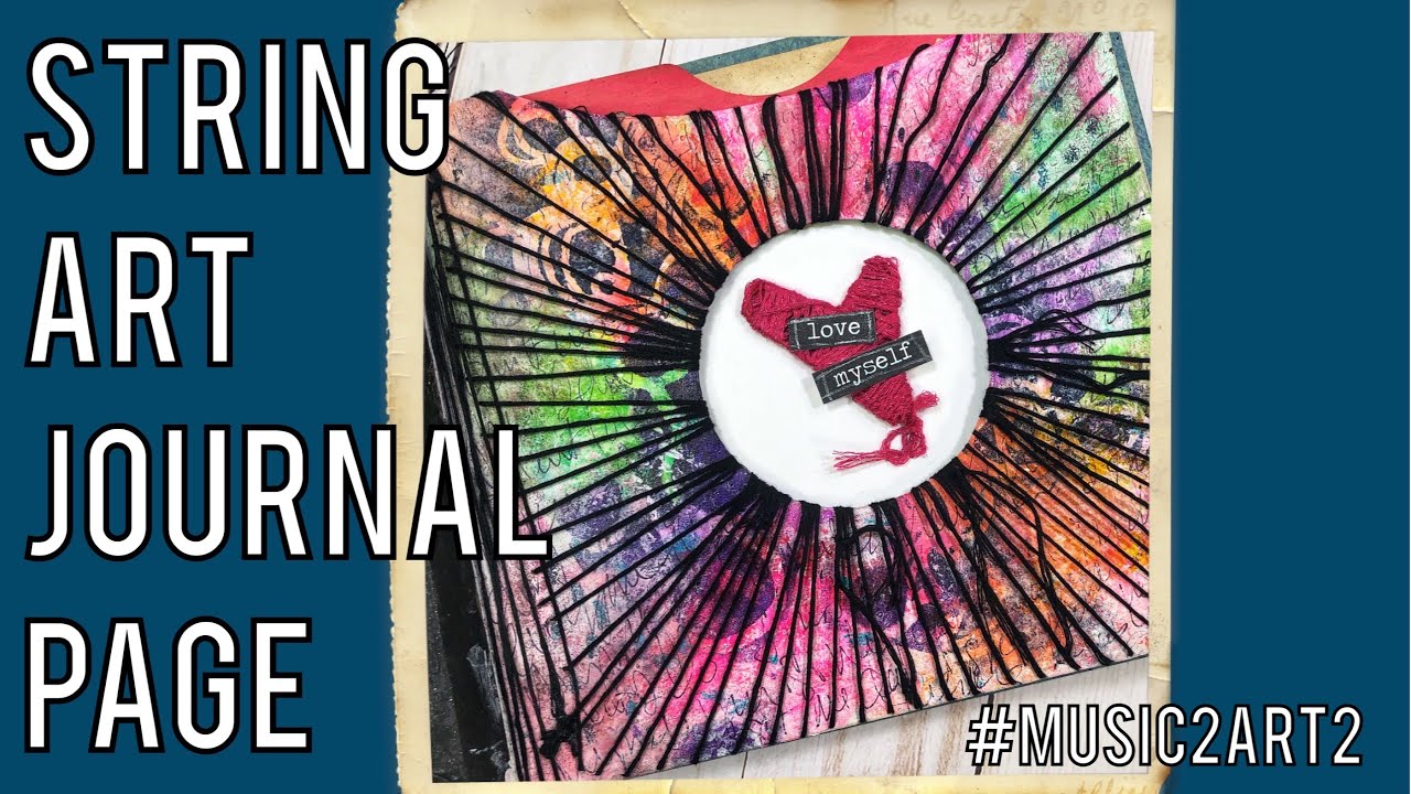 String Art Journal Page - YouTube