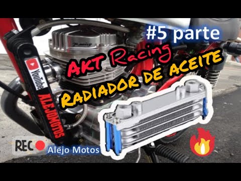 🏍️🛠️RADIADOR DE ACEITE🛠️🏍️ AKT Racing (5 PARTE) / Alejo Motos 