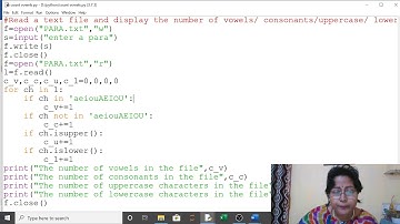 12 COMPUTER SCIENCE CBSE PRACTICAL NO 2 COUNT VOWELS