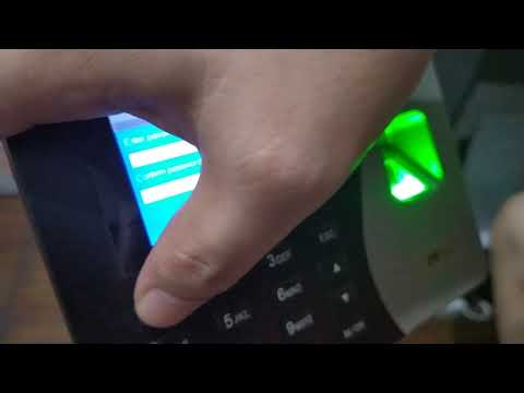 How to use ZKTeco Biometric Fingerprint Scanner Time