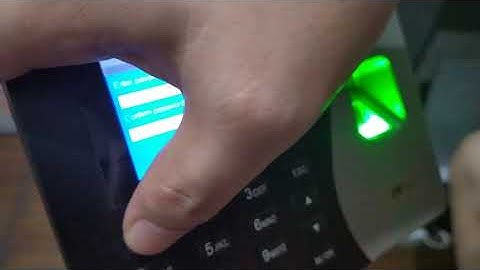 How to use ZKTeco Biometric Fingerprint Scanner Time Attendance