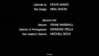 Back To The Future 1985 End credits