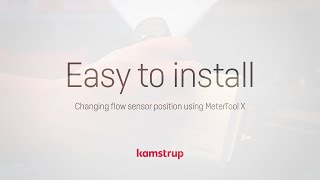 Kamstrup Temperature Sensors - Changing flow sensor position using MeterTool X