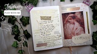 february plan with me 💖 aphrodite / rococo paintings / soft golden theme screenshot 4