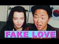 Реакция на K-POP [BTS - FAKE LOVE]