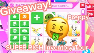 SUPER RICH ADOPT ME INVENTORY TOUR! + GIVEAWAY DETAILS! Adopt me 2024!