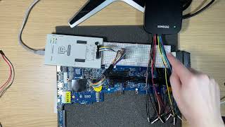 HW1101: Intel SPI Analysis: 13 Saleae Dediprog Hardware Setup 04 Splitter BreadboardToSaleae