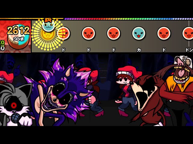 たなかしんこ トリプル・トラブル　三つ子ちゃんが来た！ 創作譜面】 Triple Trouble in Taiko no tatsujin 【FNF】 - YouTube