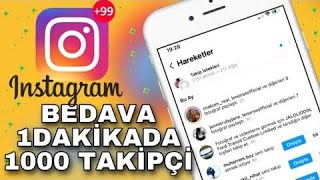 5 Dk 1000K Takipçi Atma Instegram 2022 Güncel