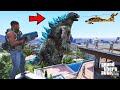 Franklin Joined Army To Fight Godzilla God in GTA 5 | SHINCHAN and CHOP