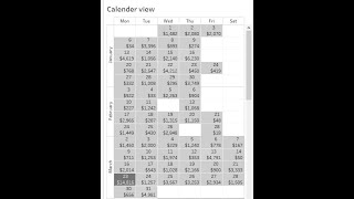 How to create calendar view visualization?