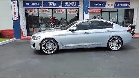 22" Roadforce RF22 Silver Machine Wheels BMW 5 Series Rims & Tires Miami Ft Lauderdale We Ship