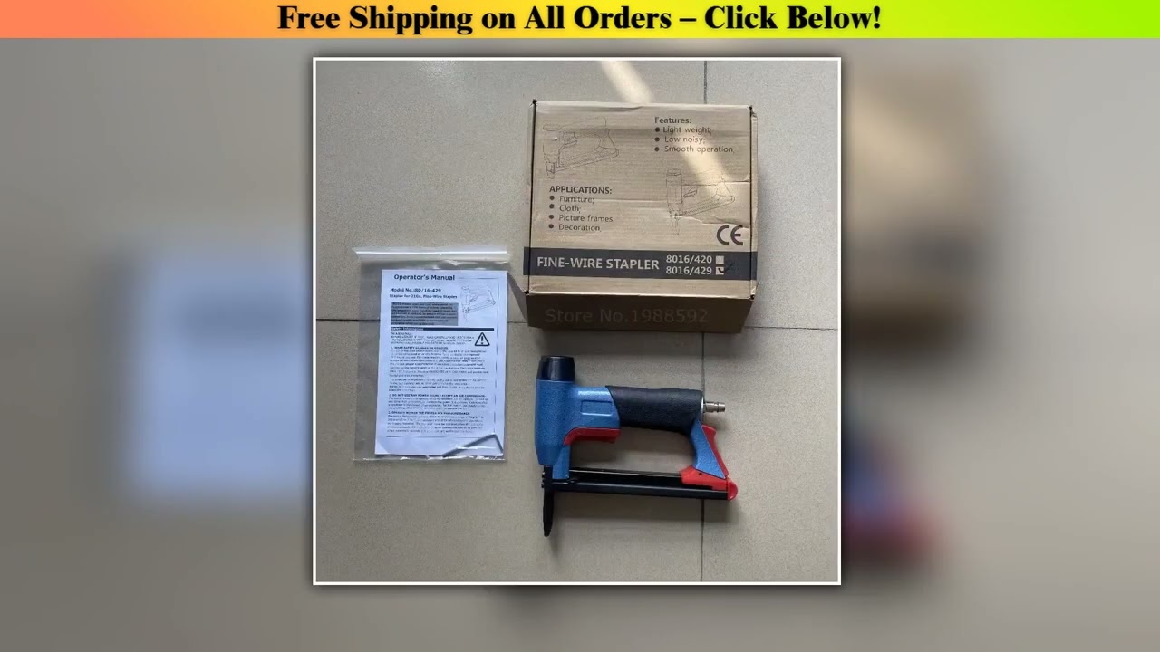 Gaga Fine Wire Air Stapler Gun BEA Type Gas Nailer Pneumatic U-type Pneumatic Strip Nail Gun