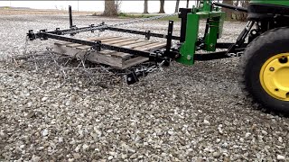 Tractor &  Harrow Improve a Stone Driveway